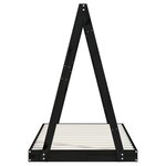 vidaXL Cadre de lit pour enfant noir 80x160 cm bois de pin massif