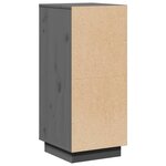 vidaXL Buffets 2 Pièces Gris 31 5x34x75 cm Bois massif de pin