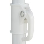 vidaXL Parasol de plage Hawaii bleu 300 cm