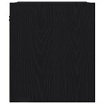 vidaXL Table de chevet murale noir 38x34x40 cm