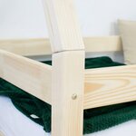 Lit cabane enfant NAKANA 90 x 180 vert pétrole