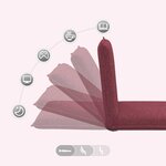 vidaXL Fauteuil de sol ajustable Bordeaux Tissu