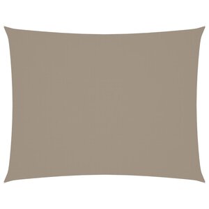vidaXL Voile de parasol tissu oxford rectangulaire 6x7 m taupe