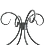 vidaXL Cadre de lit à baldaquin sans matelas gris métal 180x200 cm