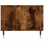 vidaXL Table basse chêne fumé 60x50x40 cm bois d'ingénierie