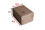 Lot de 1000 boîtes carton (n°5a) format 185x125x85 mm