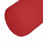 vidaXL Coussins d'accent 2 Pièces Rouge Ø 15 x 40 cm tissu