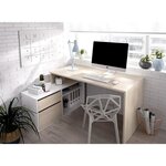 Bureau d'angle réversible avec rangement ROX