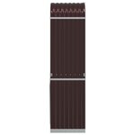 vidaXL Porte-bûches marron 40x45x170 cm acier galvanisé