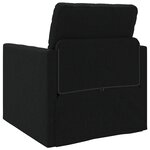 vidaXL Canapé-lit 2 en 1 Noir 74x77x81 cm Tissu