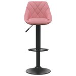 vidaXL Tabouret de bar Rose Velours