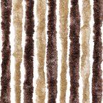 vidaXL Moustiquaire Beige et marron clair 56 x 185 cm Chenille