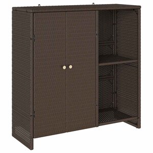 vidaXL Armoire de rangement avec porte Marron 100 x 36 x 102 cm Rotin