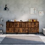 vidaXL Buffets 3 Pièces chêne fumé 60x35x70 cm bois d'ingénierie