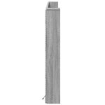 vidaXL Armoire tête de lit avec LED sonoma gris 180x16 5x103 5 cm