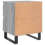 vidaXL Table de chevet sonoma gris 40x35x50 cm bois d’ingénierie