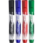 Etui de 4 Feutres tableau blanc effaçable LIQUID INK Tank Pointe Ogive Large N/B/R/V VELLEDA
