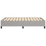 vidaXL Cadre de lit Gris clair 120x200 cm Tissu
