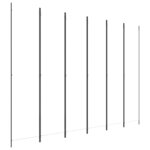 vidaXL Cloison de séparation 6 panneaux Blanc 300x220 cm Tissu