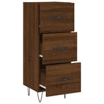 vidaXL Buffet Chêne marron 34 5x34x90 cm Bois d'ingénierie
