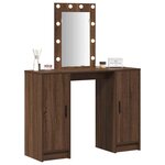 vidaXL Table de Toilette Marron 102 x 33 x 135 cm Bois d'ingénierie