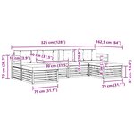 vidaXL Ensemble de canapés d'extérieur 6 pc Blanc et crème