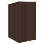 vidaXL Abri de jardin Marrron 87x98x159 cm Acier galvanisé