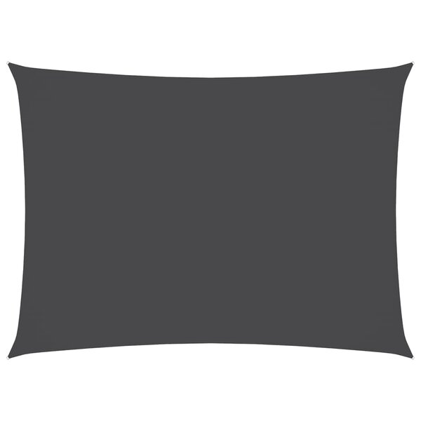 vidaXL Voile de parasol tissu oxford rectangulaire 3x5 m anthracite