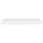 vidaXL Matelas en mousse blanc 120x200 cm dureté H2 H3