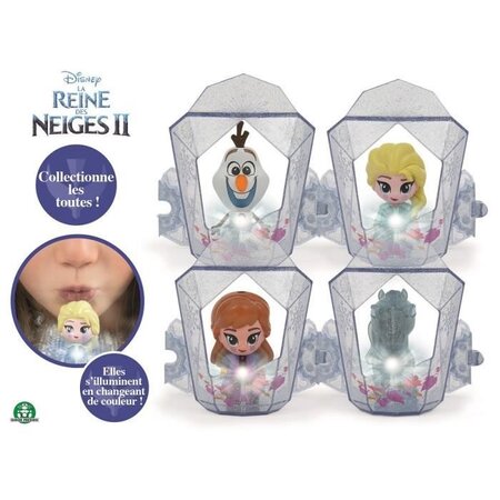 La reine des neiges 2 - coffret 1 maison avec 1 figurine whisper & glow lumineuse - modeles aléatoires