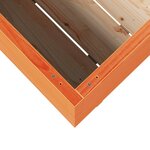 vidaXL Jardinière cire marron 70x40x72 cm bois de pin massif