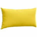 vidaXL Coussins de canapé 2 Pièces Jaune clair 80 x 40 cm tissu