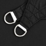 vidaXL Voile de parasol tissu oxford carré 2 5x2 5 m noir
