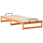vidaXL Cadre de lit Marron 100 x 220 cm Pin massif
