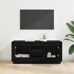 vidaXL Meuble TV Chêne noir 102 x 35 x 45 cm Bois d'ingénierie