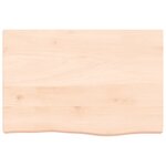 vidaXL Étagère murale 60x40x(2-6) cm bois de chêne massif non traité