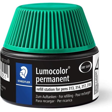 Lumocolor flacon recharge permanent  vert STAEDTLER