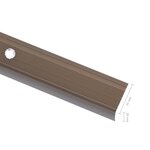 vidaXL Nez de marche Forme en L 5 Pièces Aluminium 100 cm Marron