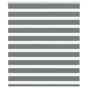 vidaXL Store zèbre gris foncé largeur du tissu 120 9 cm polyester