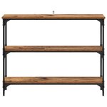 vidaXL Table console avec étagère Bois ancien 100 x 22.5 x 75 cm