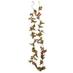 vidaXL Guirlandes de fleurs de Noël 6 Pièces rose 215 cm