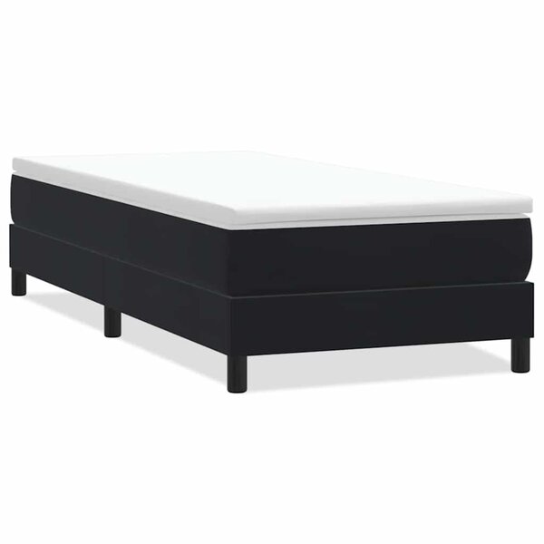 vidaXL Sommier à lattes de lit sans matelas noir 90x210 cm velours