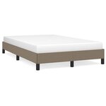 vidaXL Cadre de lit Taupe 120x200 cm Tissu