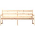 vidaXL Banc de jardin 203 5x48x91 5 cm bois massif de pin