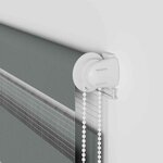 vidaXL Store zèbre gris foncé largeur du tissu 100 9 cm polyester