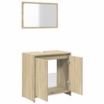 vidaXL Ensemble de meubles de salle de bain 2 Pièces chêne sonoma