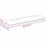 vidaXL Coussin de Dos Jaune 200 x 50 cm Tissu en velours côtelé