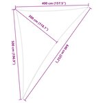 vidaXL Voile d'ombre Jaune et blanc 4 x 5 x 6 4 m