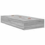 vidaXL Cadre de lit Sonoma gris 200 x 100 x 31 5 cm Bois d'ingénierie