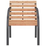 vidaXL Chaises de jardin lot de 2 Bois